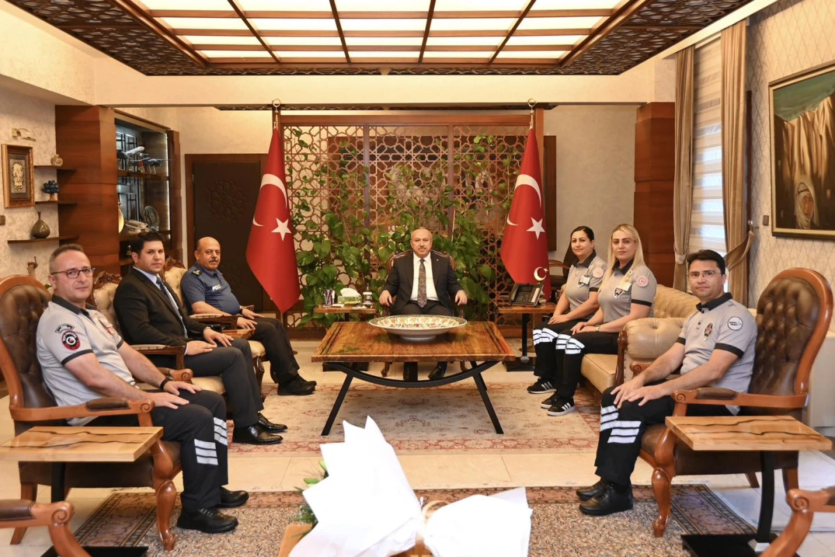 Özel Güvenlik Görevlileri Vali Ali Fidan’ı Ziyaret Etti