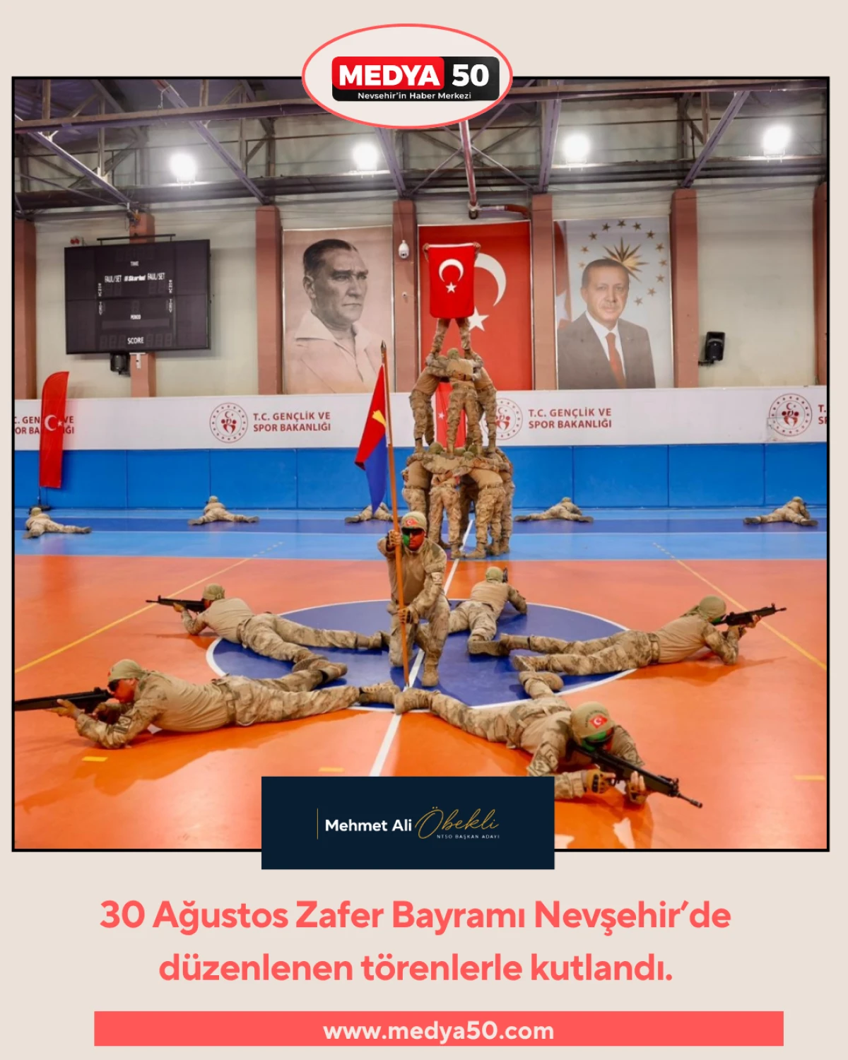 30 Ağustos Zafer Bayramı Nevşehir&rsquo;de d&uuml;zenlenen t&ouml;renlerle kutlandı.