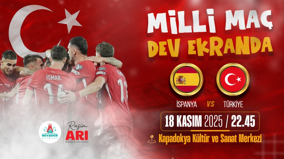 A Milli Takımımızın İki Maçını da Dev Ekranda Seyrediyoruz