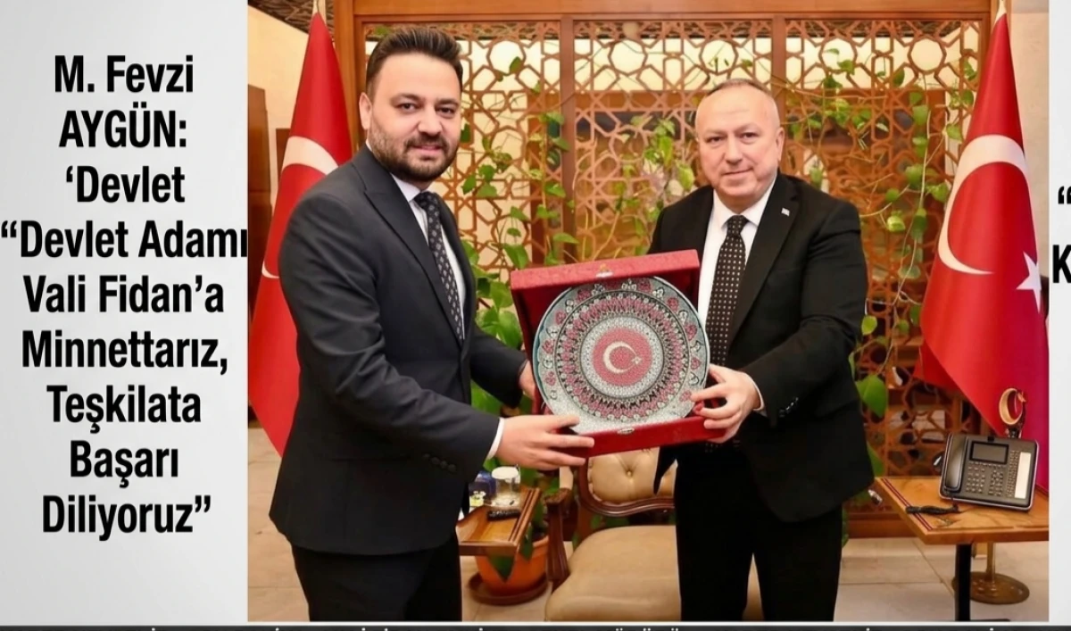 AK Parti İl Başkanı Ayg&uuml;n&rsquo;den Vali Ali Fidan ve H&uuml;seyin K&ouml;k İ&ccedil;in Tebrik Mesajı