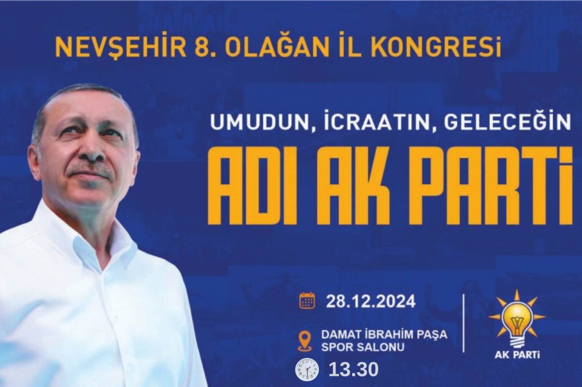 AK Parti Kongresi Saat 13.30’da Başlayacak