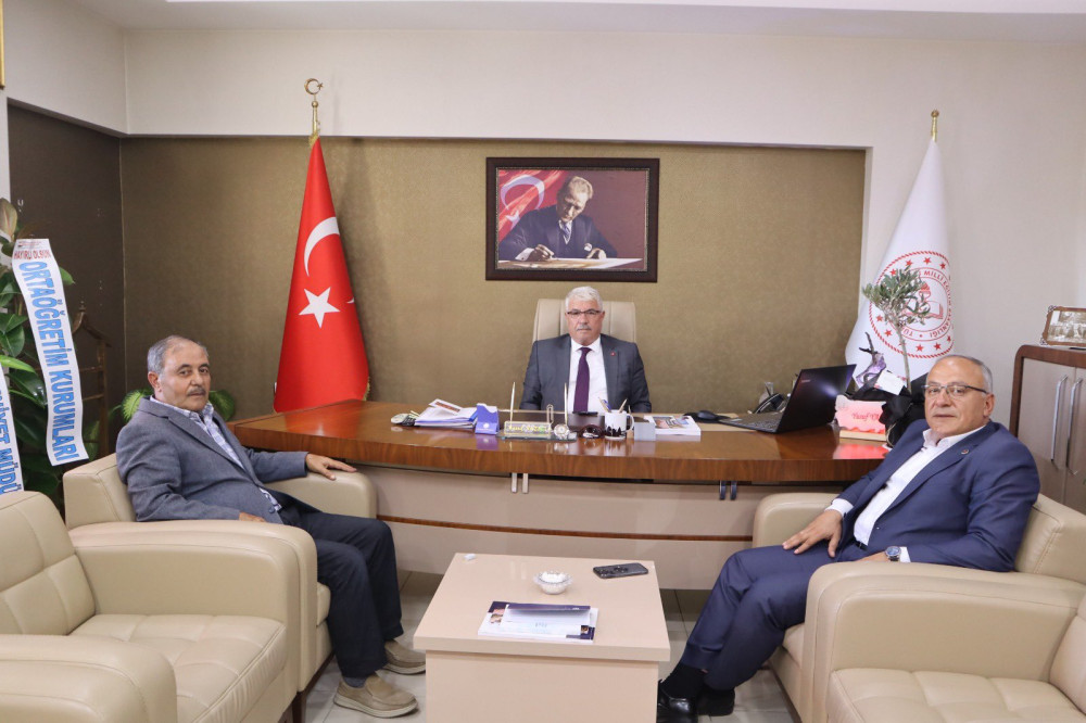 Başkan Aksoy'dan Yazıcı'ya hayırlı olsun ziyareti  