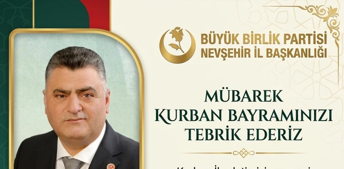 BBP İl Başkanı Mustafa Batmaz&rsquo;dan Kurban Bayramı Mesajı