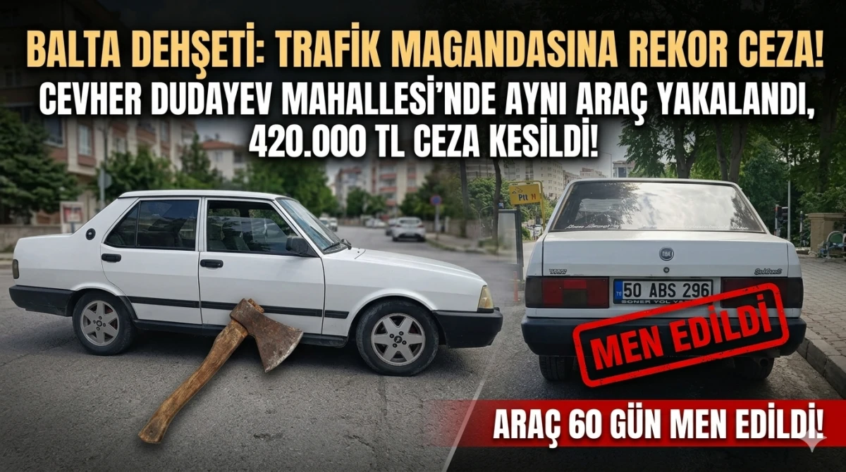 Cevher Dudayev Mahallesi&rsquo;nde Balta Dehşeti: Trafik Magandasına Rekor Ceza!