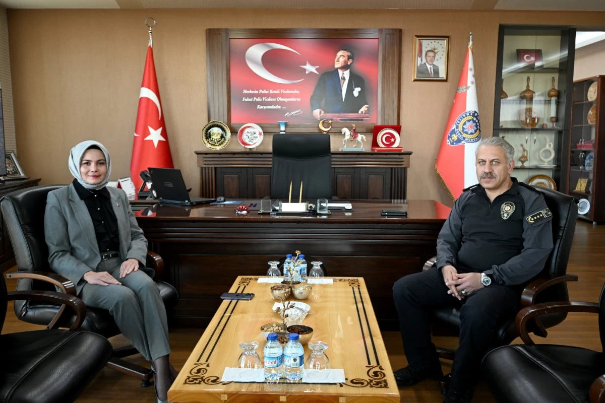 Derinkuyu Kaymakamı Esra Bozan’dan Emniyet Müdürü Karaman’a Ziyaret