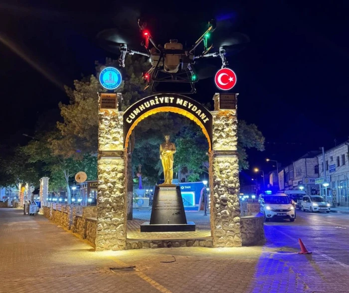 Derinkuyu’da Dron Destekli Haşere İlaçlaması Başladı