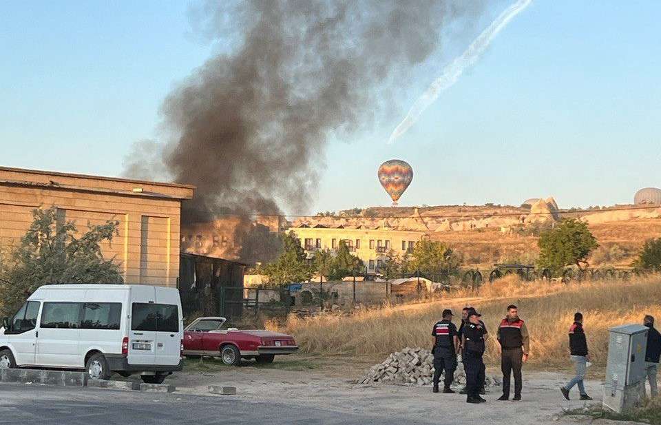 Göreme’de korkutan yangın