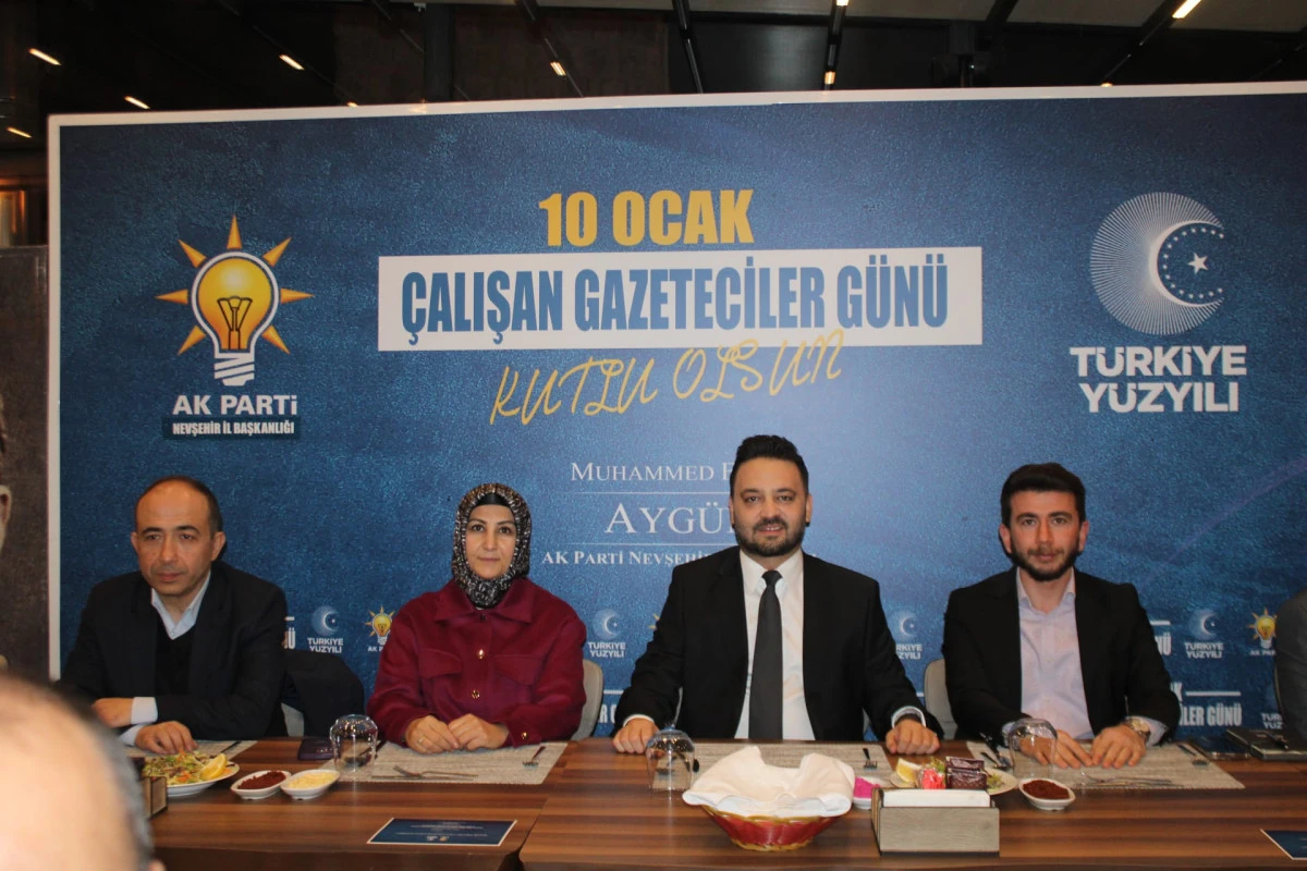 İl Başkanı Ayg&uuml;n&rsquo;den Nevşehirli Gazetecilere Anlamlı Buluşma