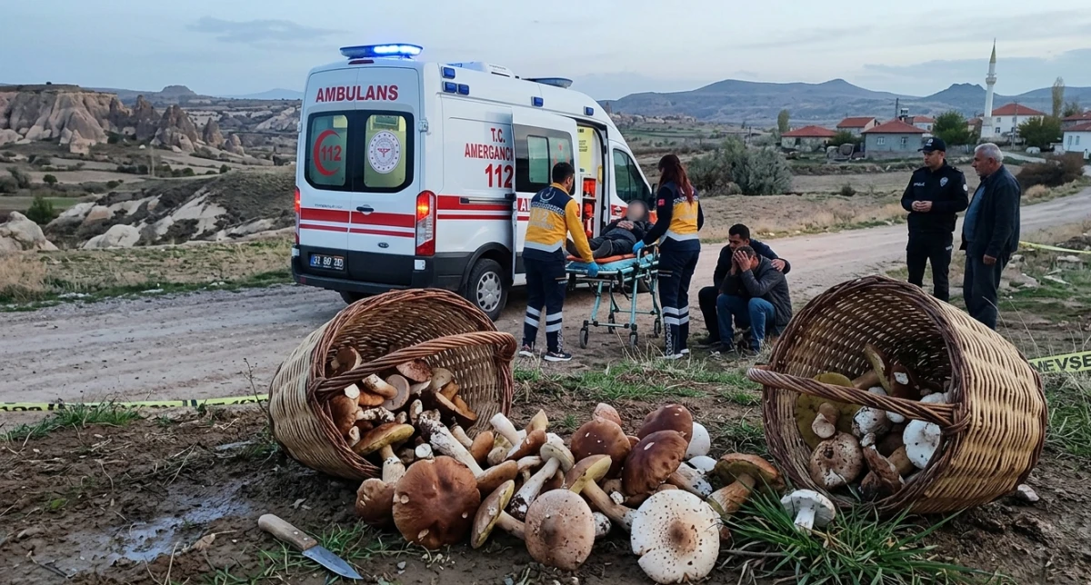 KARAPINAR'DA MANTAR ZEHİRLENMESİ ALARMI: 4 KİŞİ HASTANEYE KALDIRILDI!