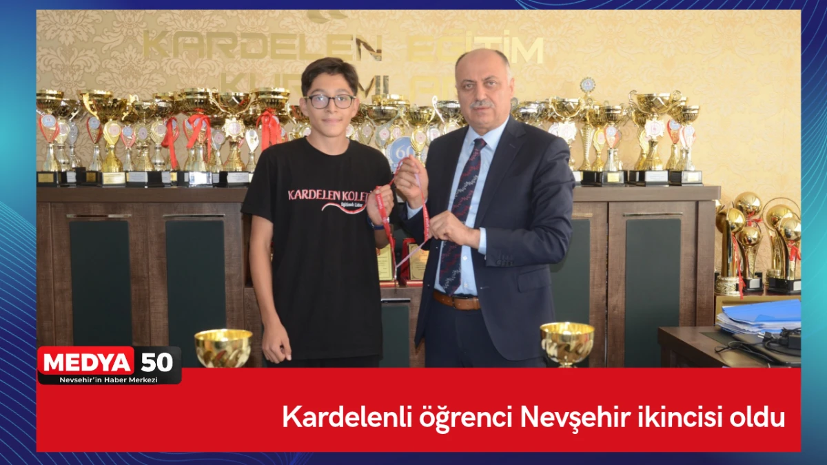 Kardelenli &ouml;ğrenci Nevşehir ikincisi oldu