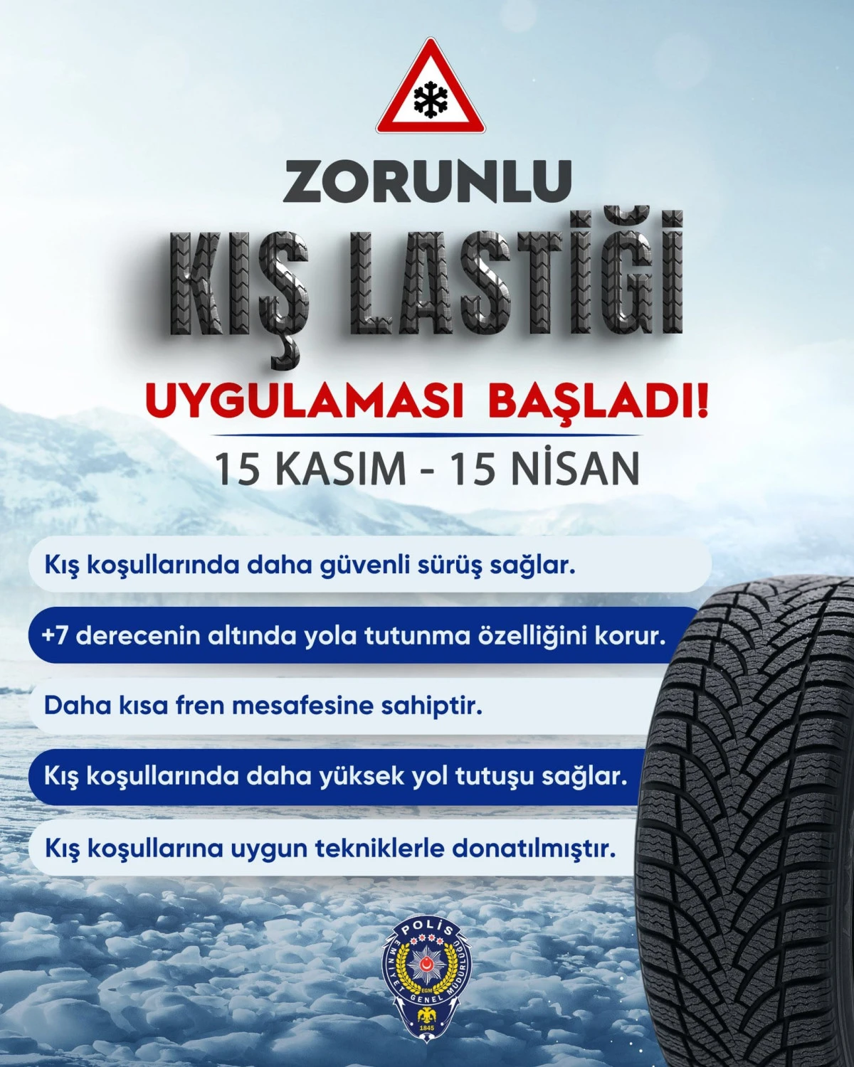 Kışın Güvenli Sürüşün Anahtarı