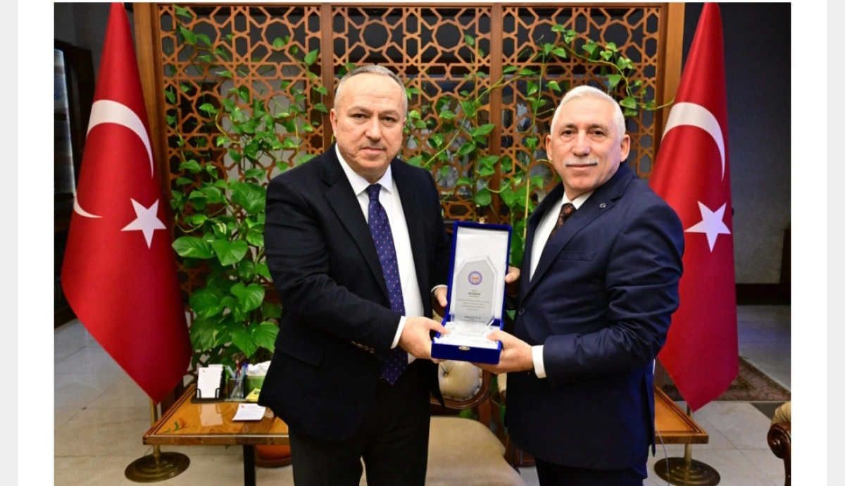 Madeni İşler Odası y&ouml;netimi, Vali Fidan'ı ziyaret etti