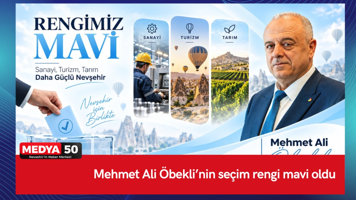 Mehmet Ali &Ouml;bekli&rsquo;nin se&ccedil;im rengi mavi oldu