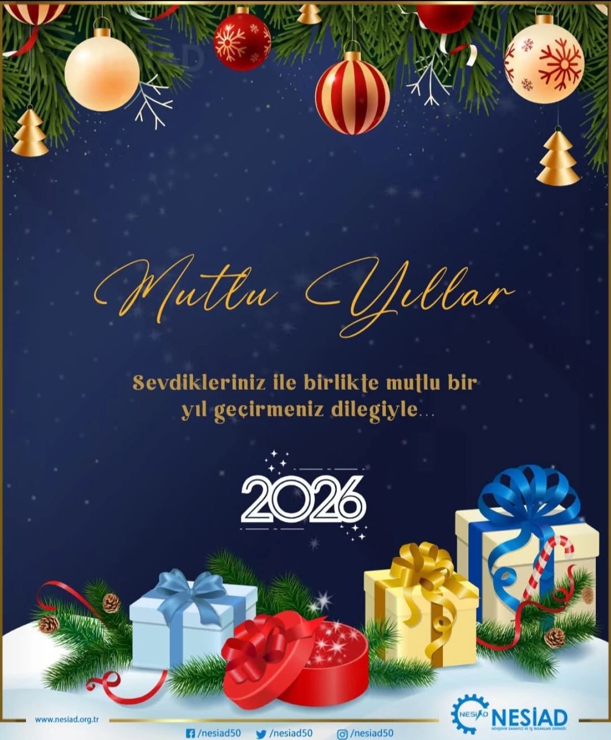 NESİAD Başkanı Mustafa Ertaş&rsquo;tan Yeni Yıl Mesajı