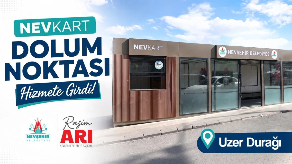 NEVKART Dolum Noktası Akıllı Durak&rsquo;ta hizmete girdi