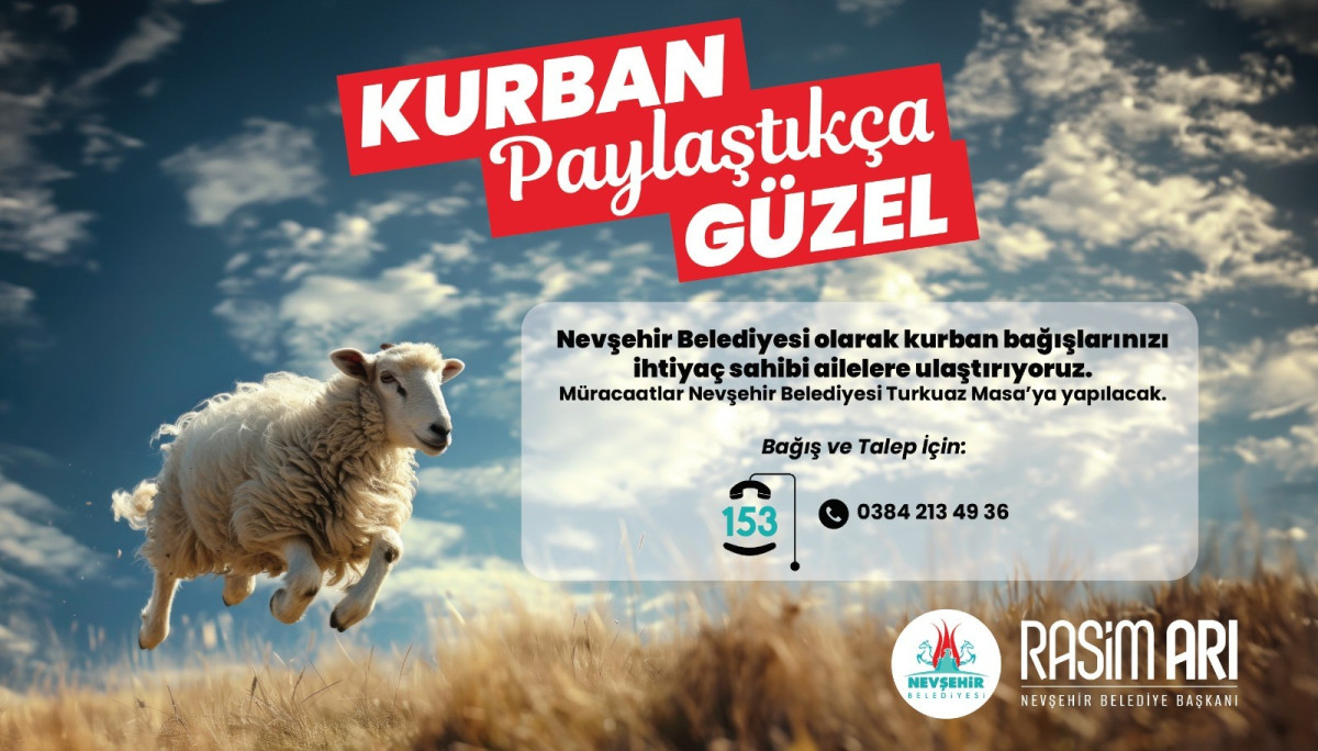Nevşehir Belediyesi’nden ‘Kurban Paylaştıkça Güzel’ Kampanyası