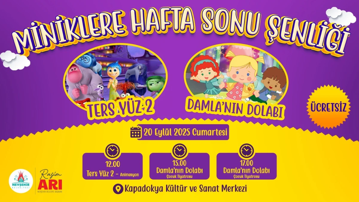 Nevşehir Belediyesi’nden Miniklere Hafta Sonu Şenliği