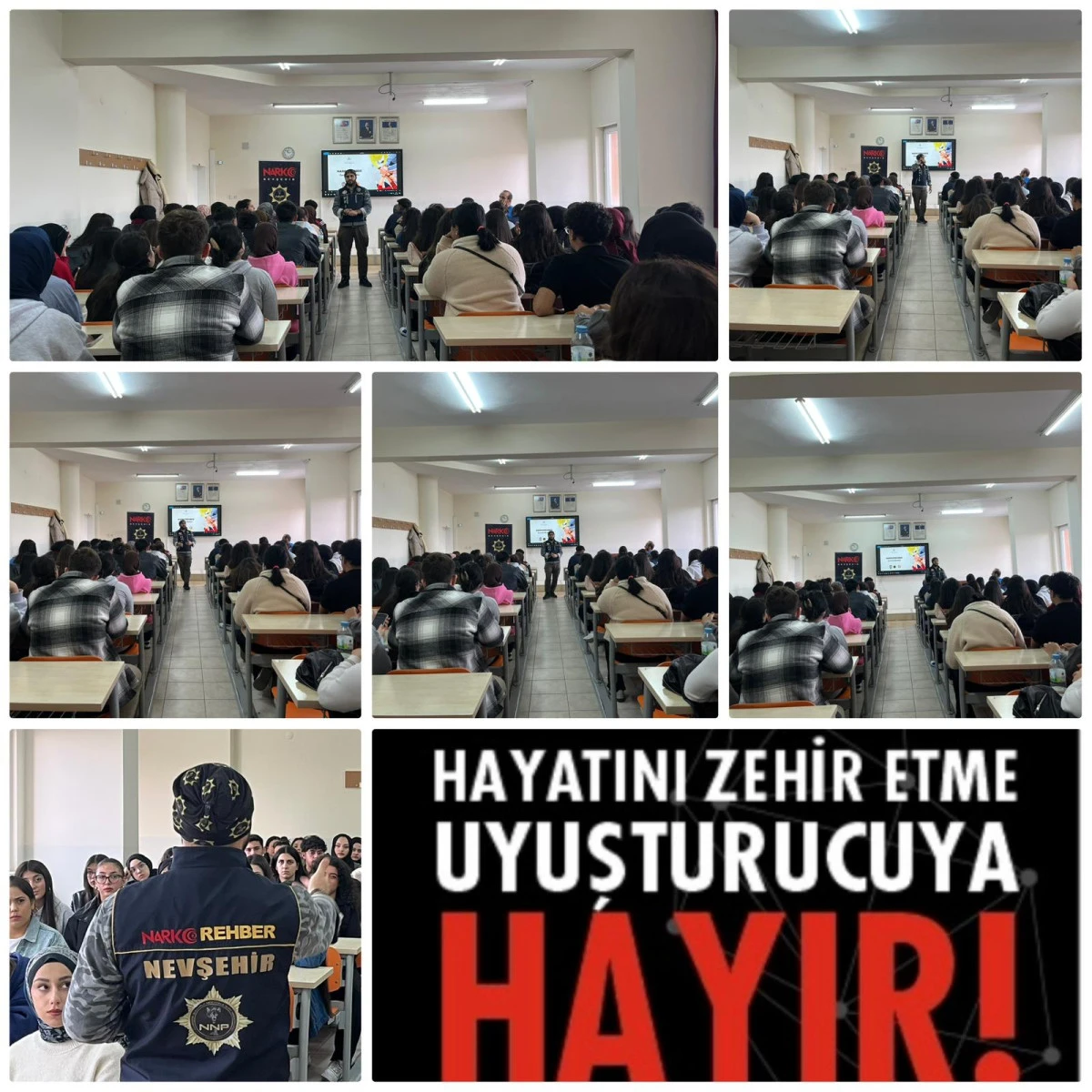Nevşehir Emniyeti’nden Üniversite Öğrencilerine Uyuşturucuyla Mücadele Eğitimi