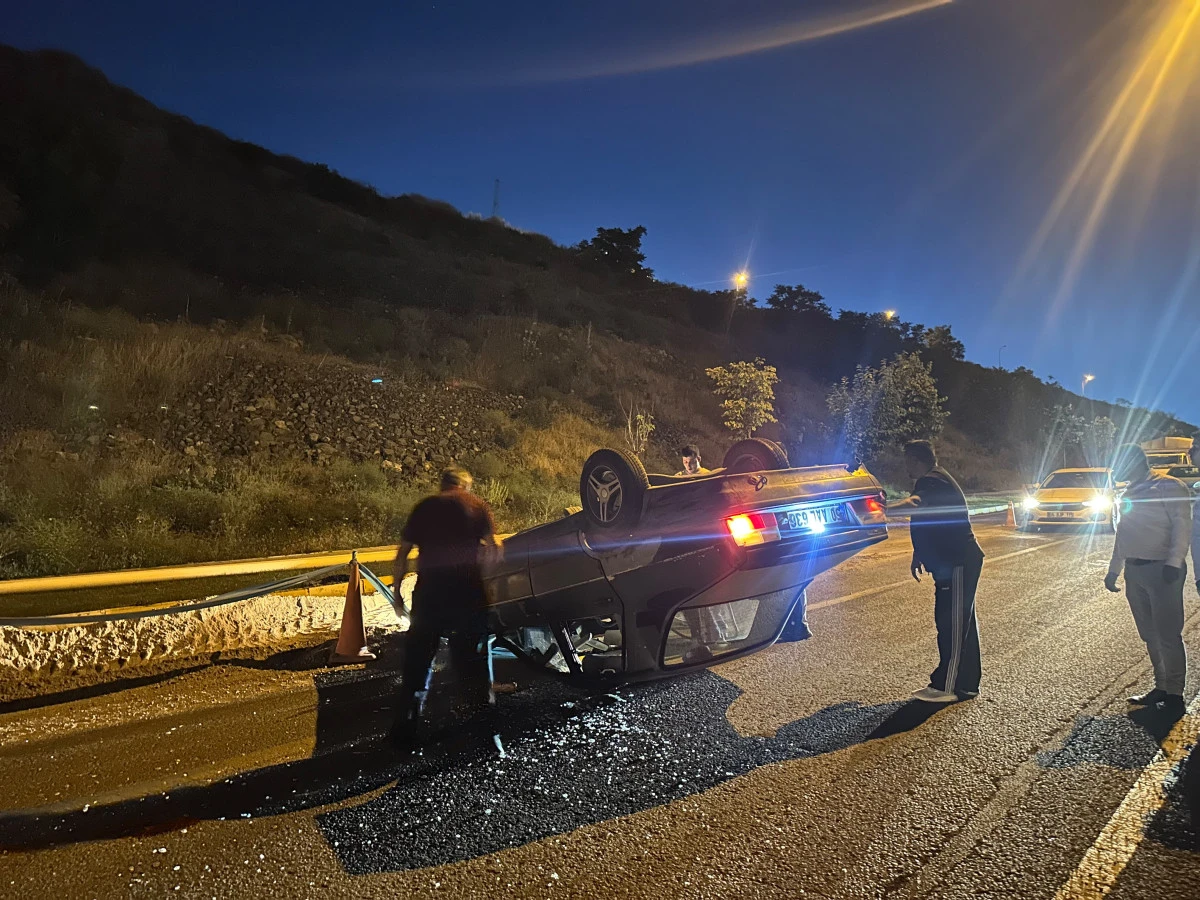 Nevşehir Kayaşehir Yolunda Korkutan Kaza: Otomobil Takla Attı