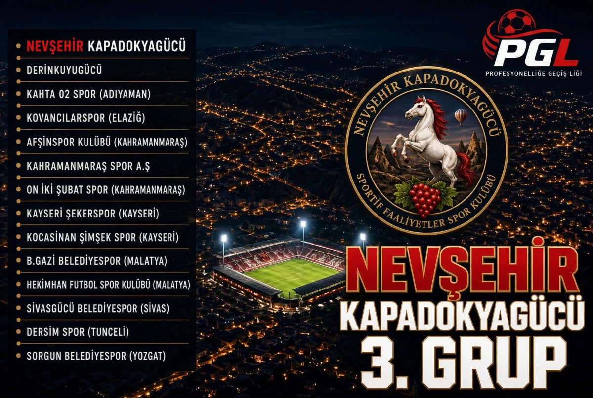 Nevşehir Spor PGL 3.Grupta m&uuml;cadele edecek