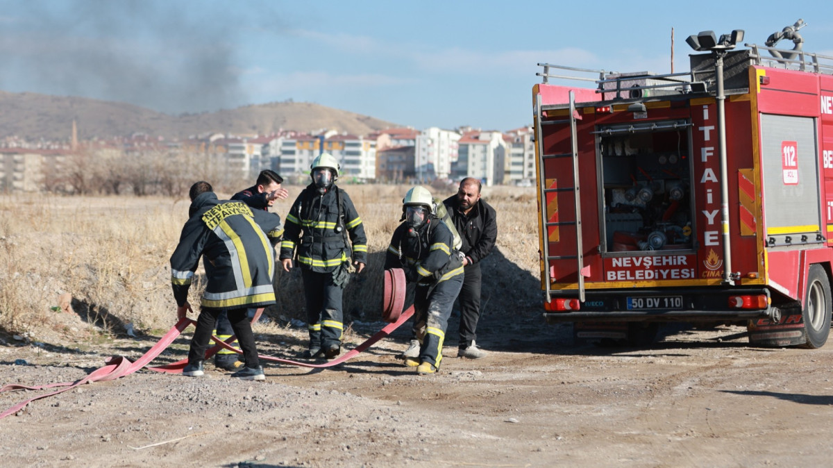 Nevşehir ve Gülşehir İtfaiyelerinden Ortak Tatbikat