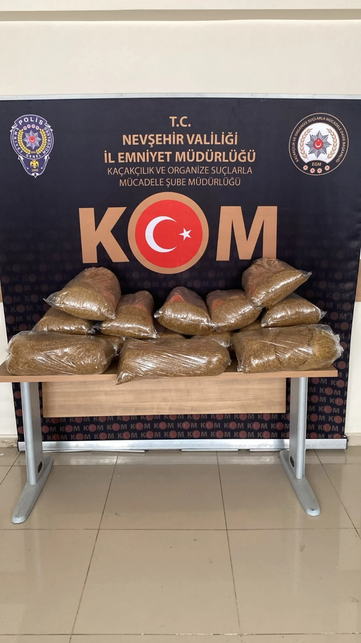 Nevşehir'de 18 bin doldurulmuş makaron ele ge&ccedil;ildi