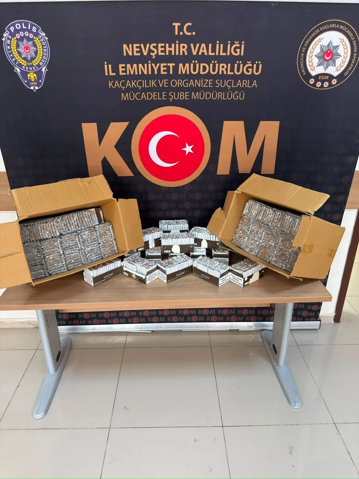 Nevşehir&rsquo;de 19 bin doldurulmuş makaron ele ge&ccedil;irildi