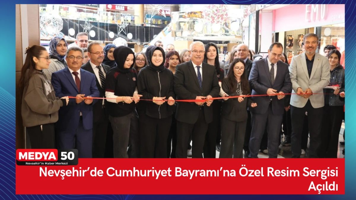 Nevşehir&rsquo;de Cumhuriyet Bayramı&rsquo;na &Ouml;zel Resim Sergisi A&ccedil;ıldı