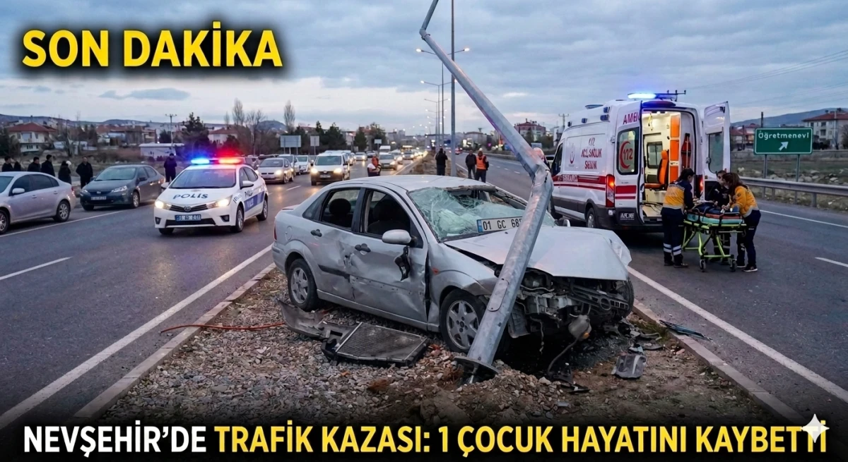 Nevşehir&rsquo;de Feci Kaza: 1 &Ccedil;ocuk Hayatını Kaybetti, 3 Yaralı!