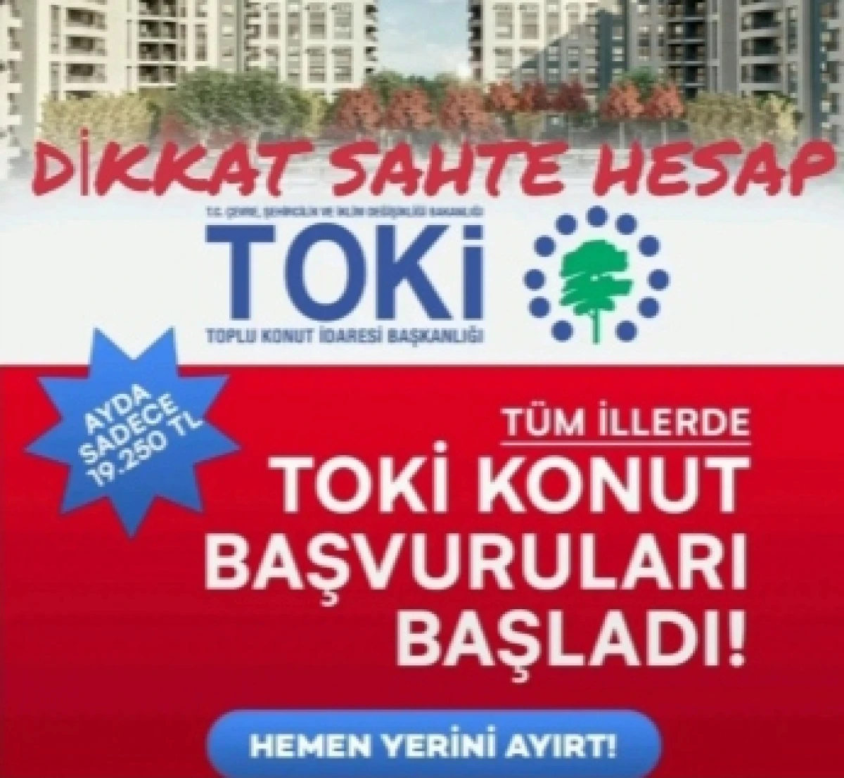 Nevşehir'de TOKİ Başvurularında Sahte Link Uyarısı!