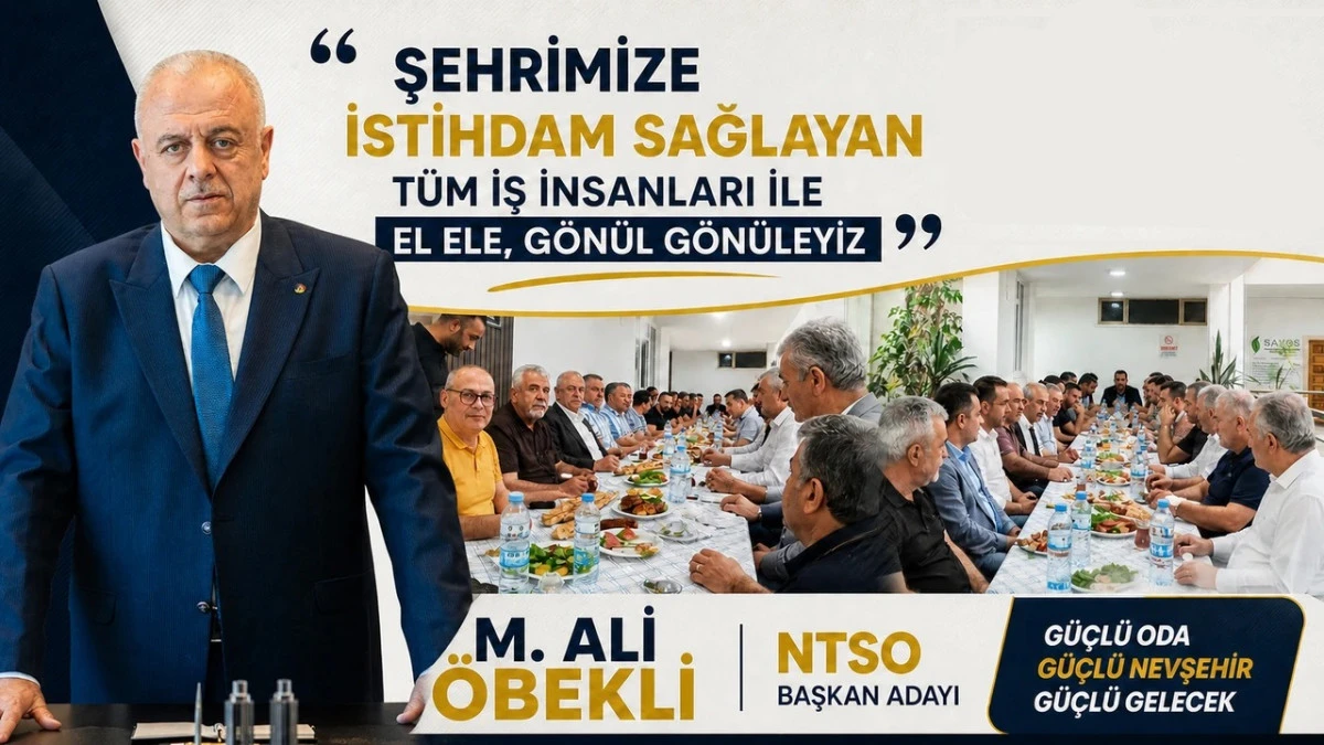 NTSO Başkan Adayı &Ouml;bekli: &ldquo;Şehrimize İstihdam Sağlayan T&uuml;m İş İnsanlarıyla El Ele, G&ouml;n&uuml;l G&ouml;n&uuml;leyiz&rdquo;