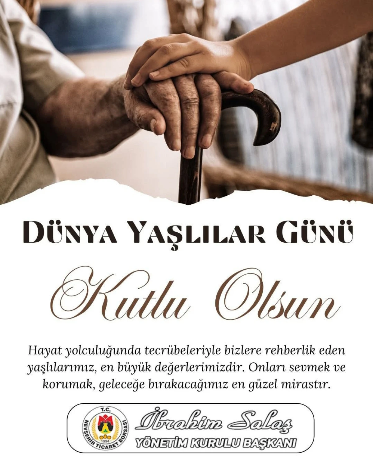 Salaş Dünya Yaşlılar günü mesajı yayimladi 