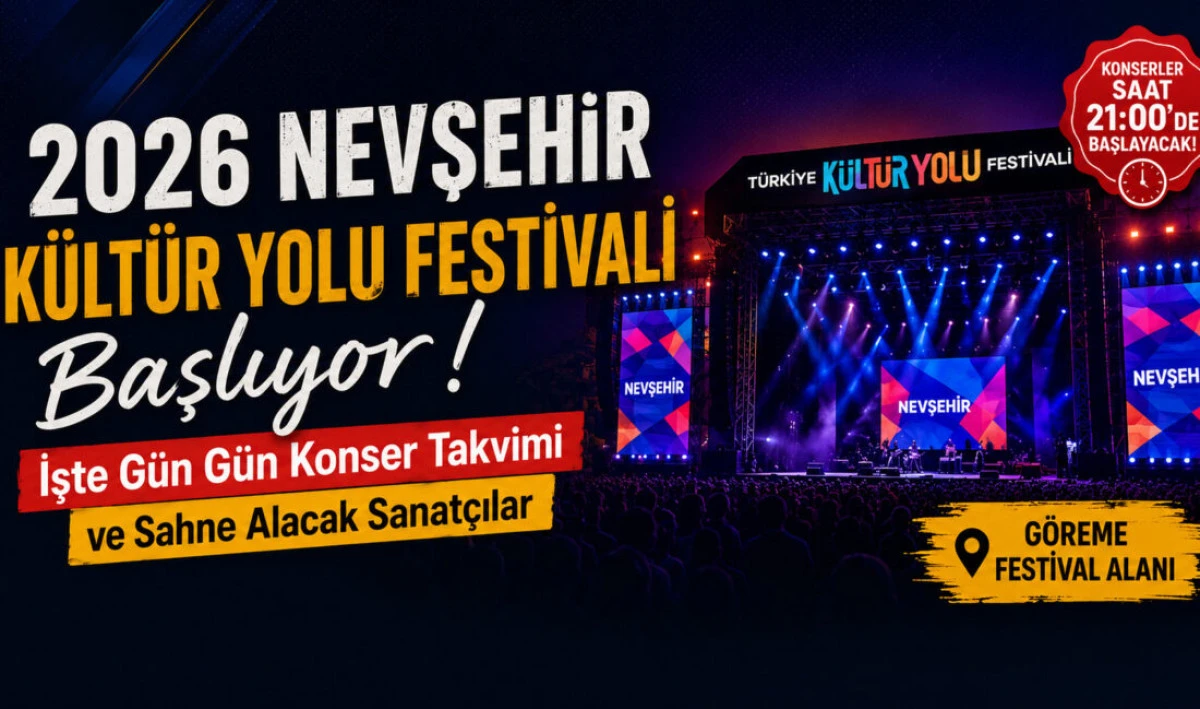 T&uuml;rkiye K&uuml;lt&uuml;r Yolu Festivali kapsamında Kapadokya&rsquo;da m&uuml;zik ş&ouml;leni yaşanacak. 