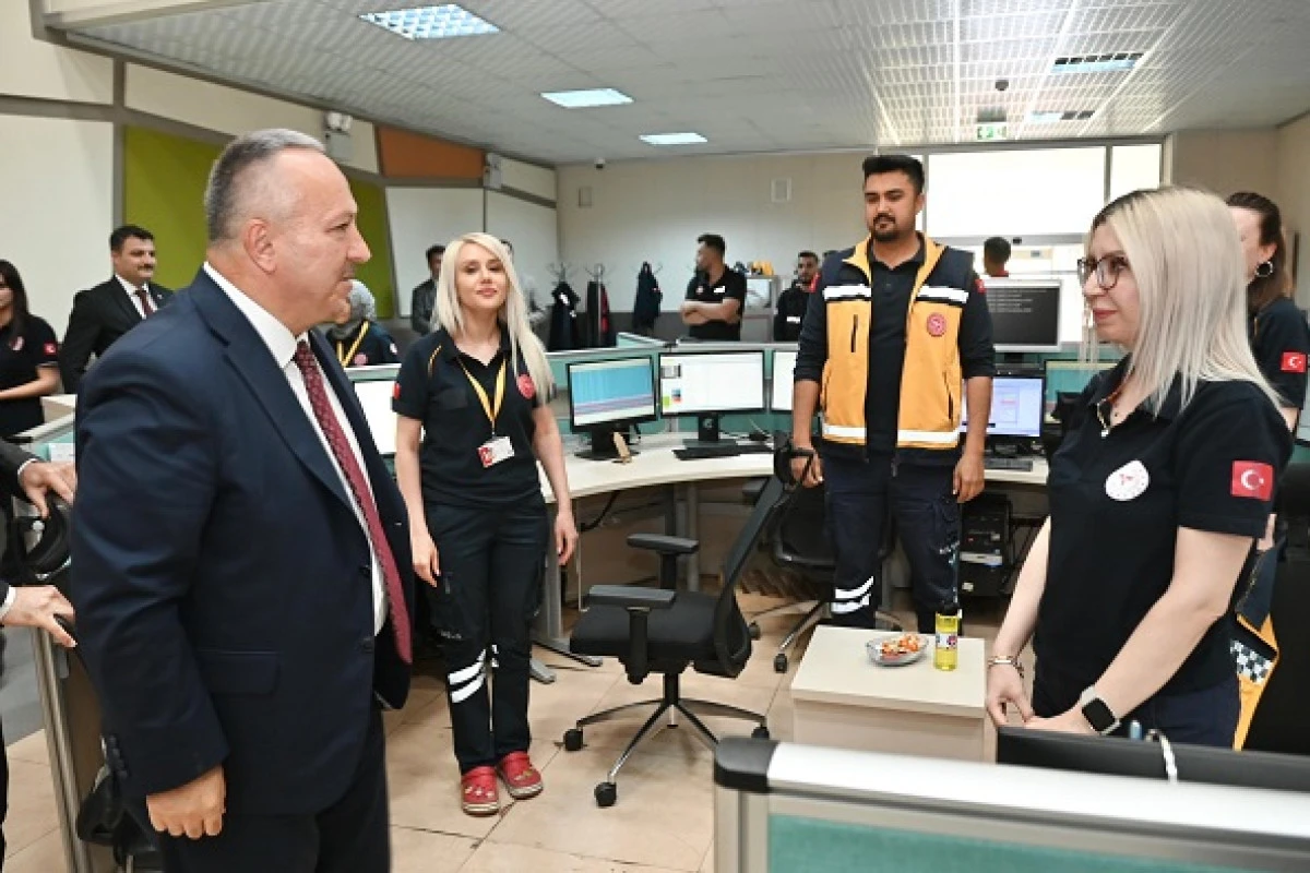 Vali Fidan’dan 112 Acil Çağrı ve GAMER Personeline Bayram Ziyareti