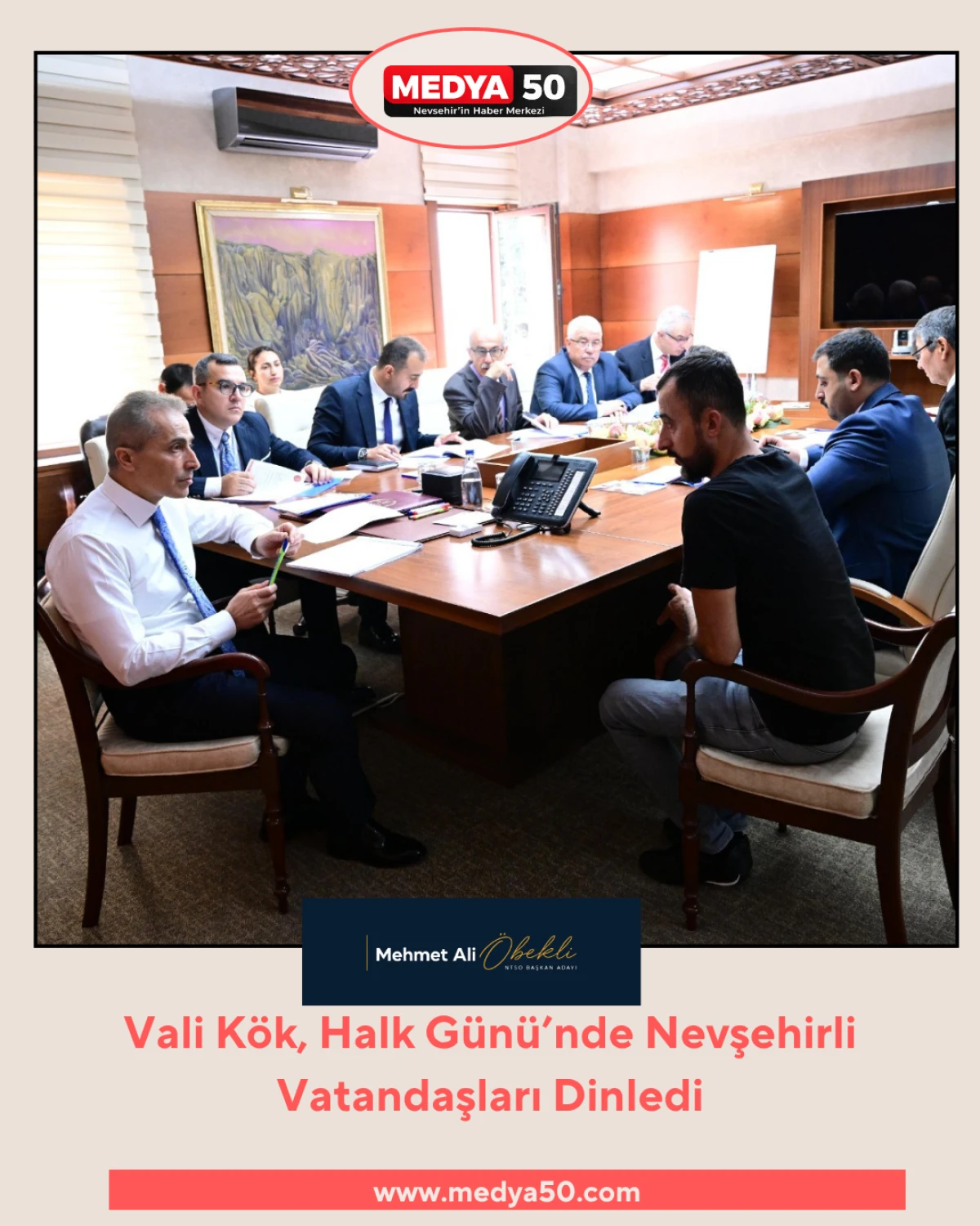 Vali K&ouml;k, Halk G&uuml;n&uuml;&rsquo;nde Nevşehirli Vatandaşları Dinledi