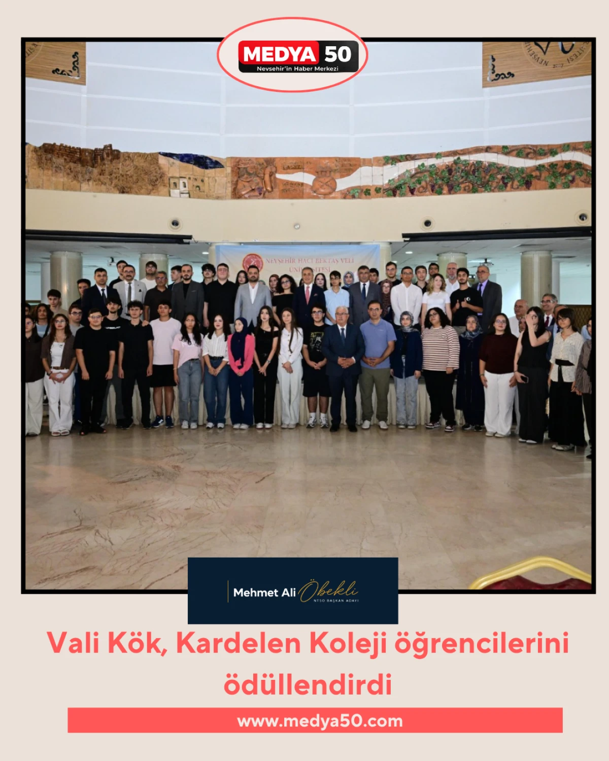 Vali K&ouml;k, Kardelen Koleji &ouml;ğrencilerini &ouml;d&uuml;llendirdi